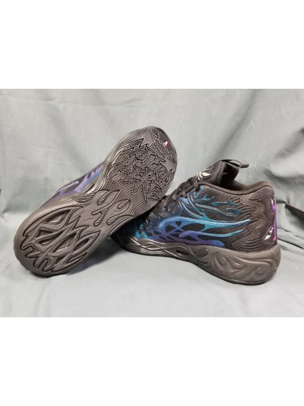 Puma LaMelo Ball MB.04 Reflections JR Black & Blue Boys Size 11c NEW NO BOX!